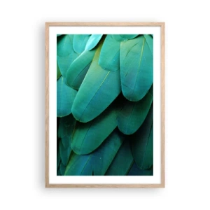 Poster in cornice rovere chiaro - Precisione da pappagallo - 50x70 cm