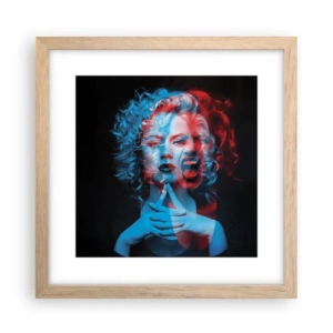 Poster in cornice rovere chiaro - Alter ego - 30x30 cm