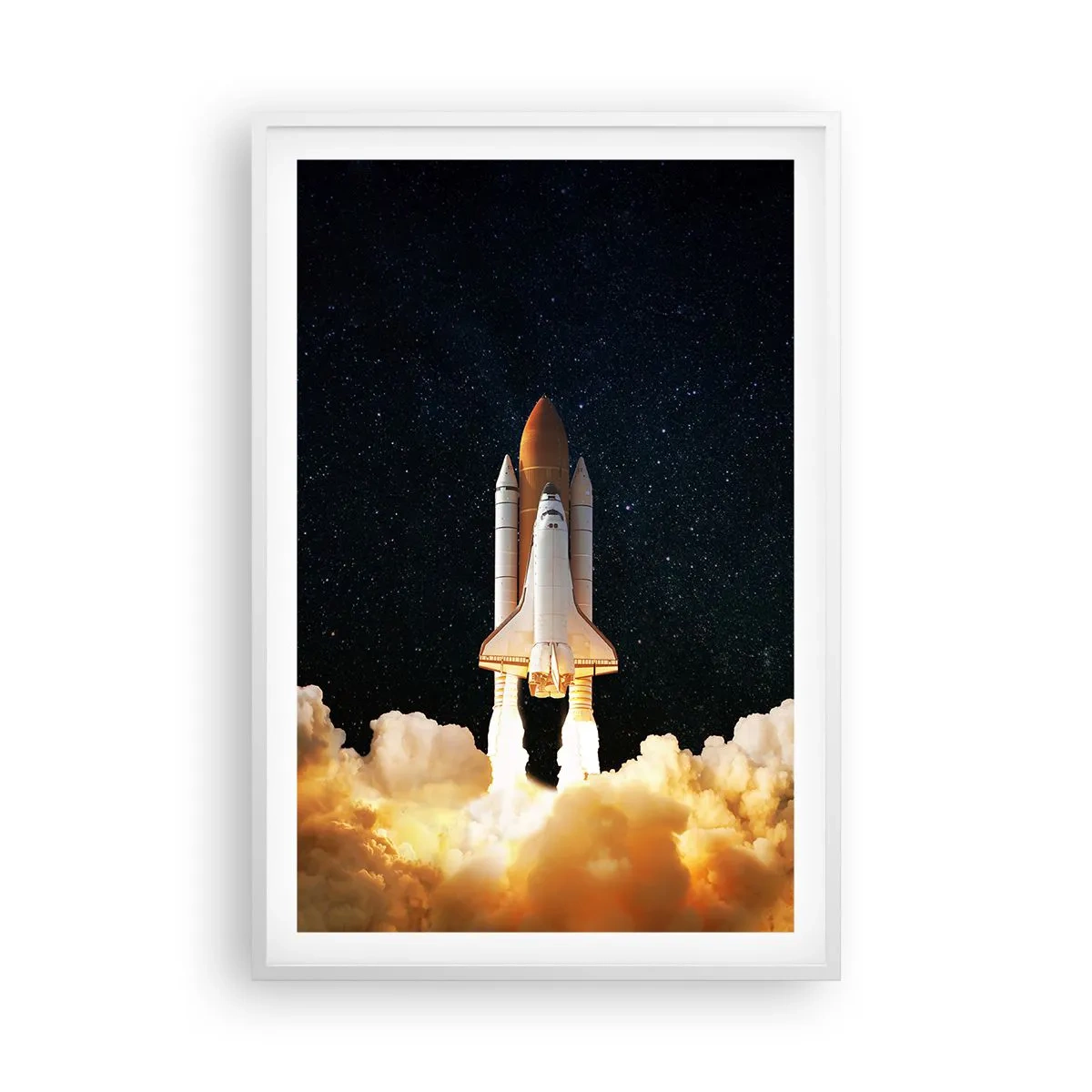Poster in cornice bianca - Ad astra! - 61x91 cm