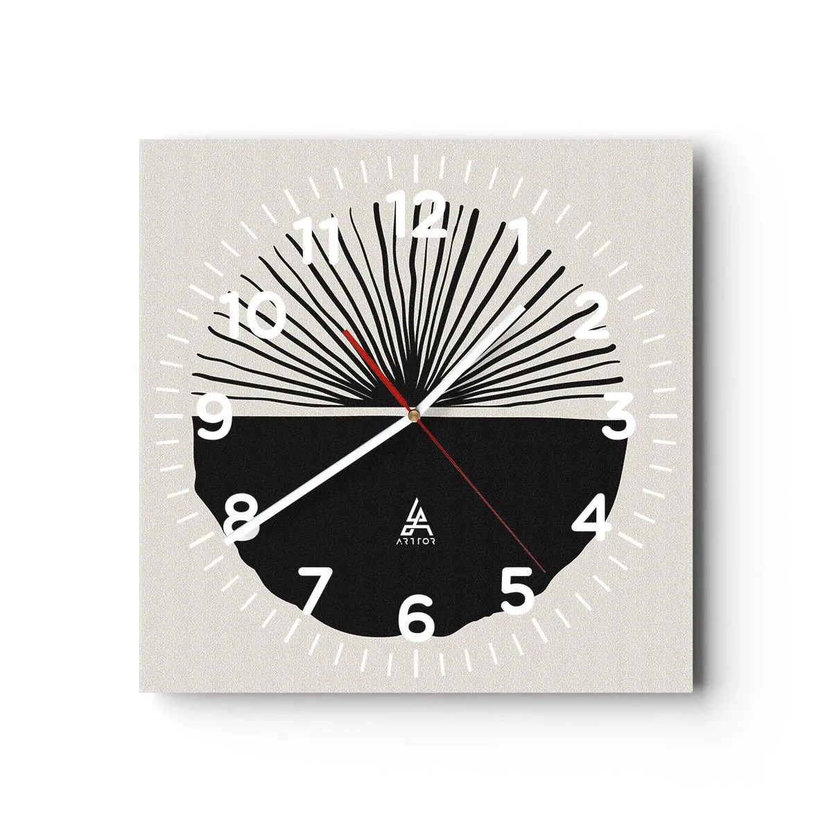 Orologio da parete - Orologio in Vetro - Ventaglio di possibilità - 40x40 cm