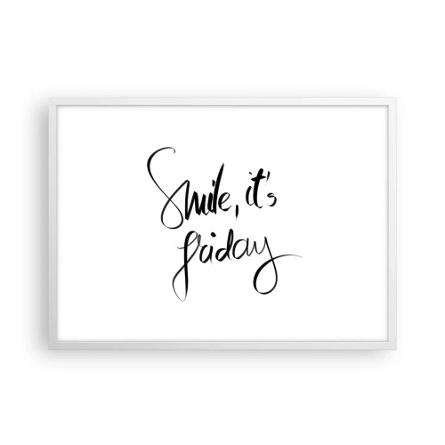 Poster in cornice bianca - Vera gioia - 70x50 cm