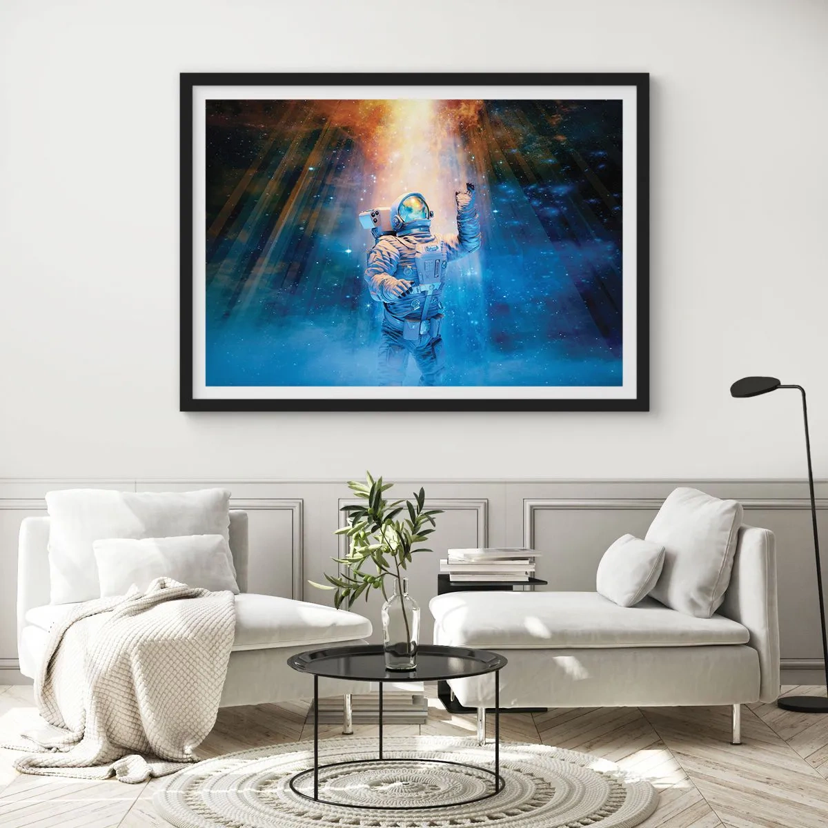 Poster in cornice nera - Finalmente alla meta - 50x40 cm