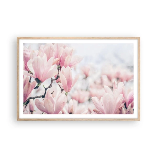 Poster in cornice rovere chiaro - Ideale di delicatezza - 91x61 cm