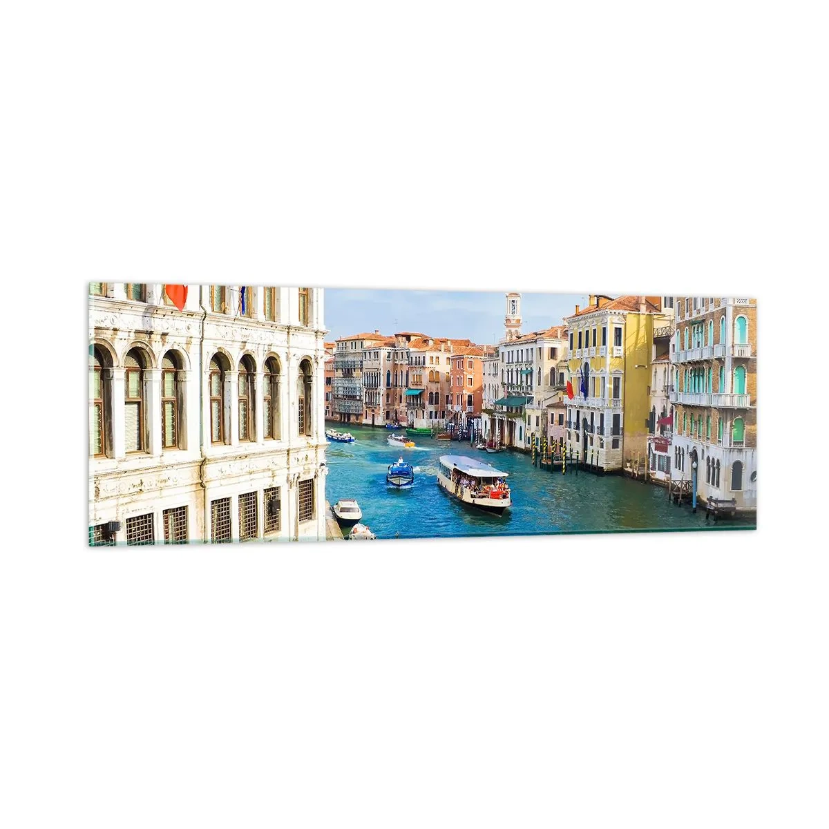 Quadro su vetro - Una circolazione stradale unica al mondo - 90x30 cm