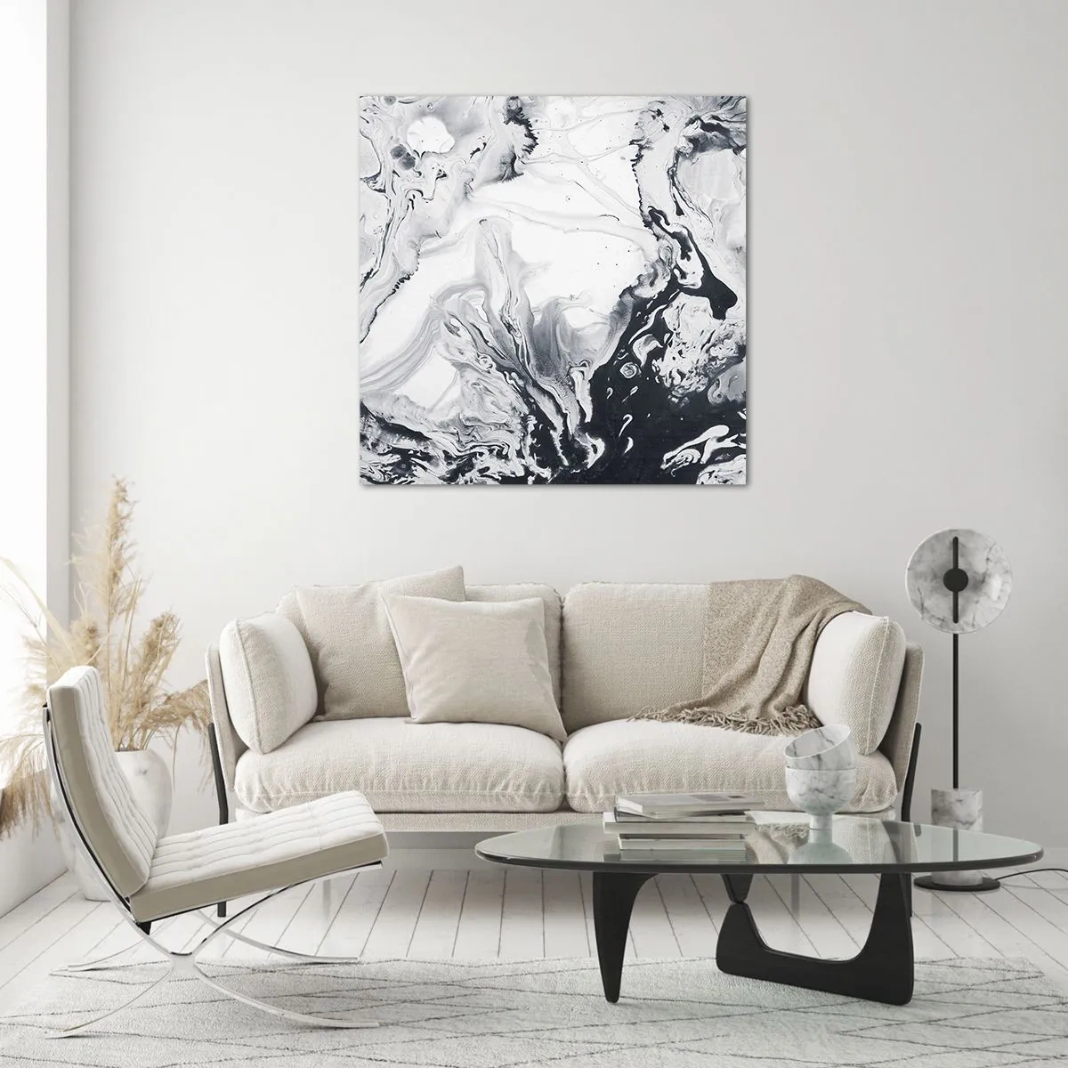 Quadro su vetro - Il centro della terra - 30x30 cm