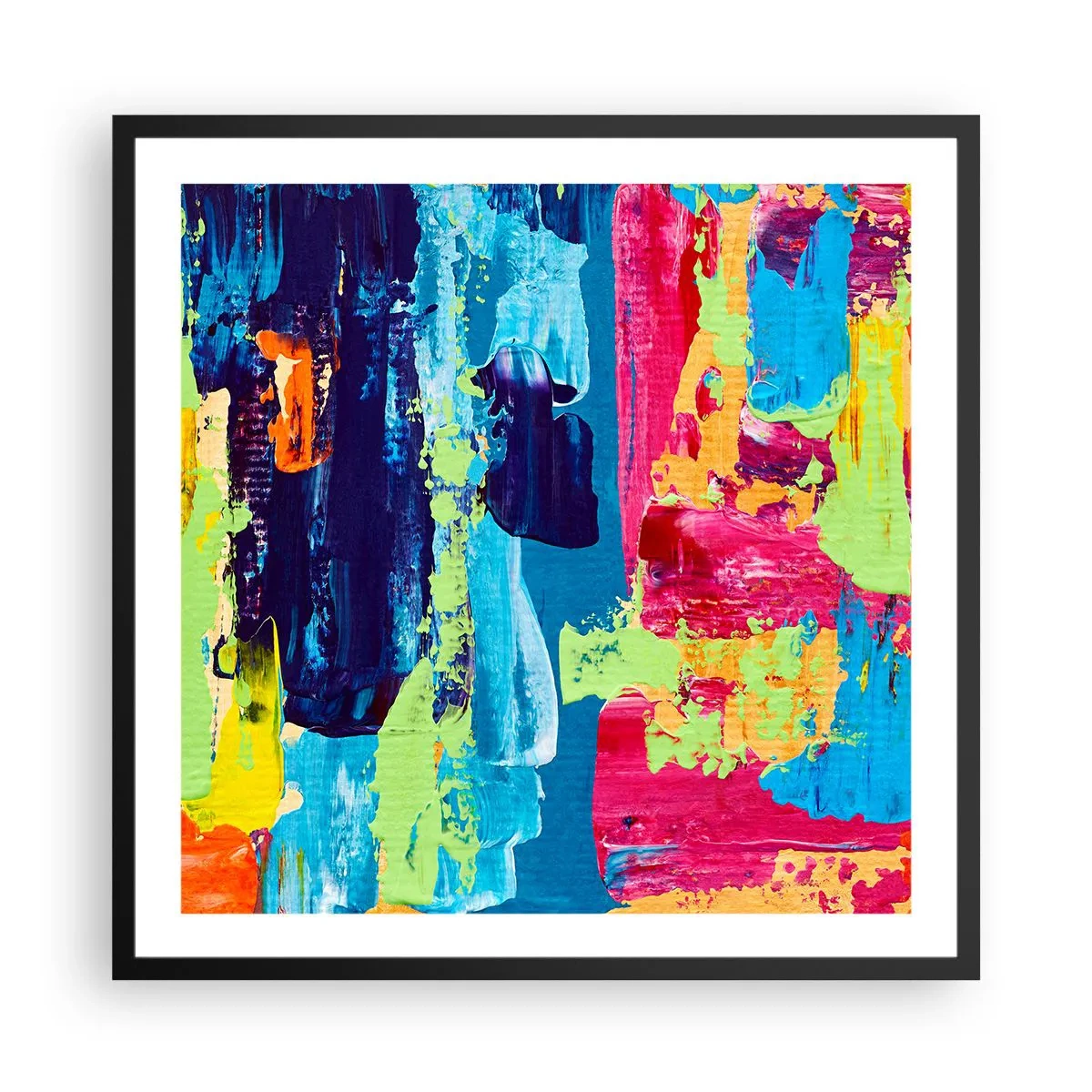 Poster in cornice nera - La vita è bella! - 60x60 cm