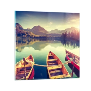 Quadro su vetro - Vivere secondo le sue leggi - 70x70 cm