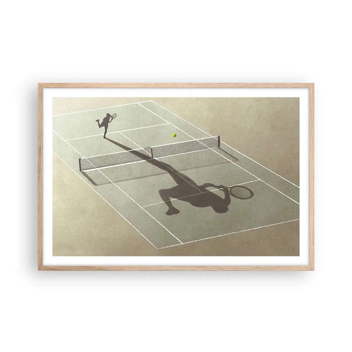 Poster in cornice rovere chiaro - Sconfiggere se stesso - 91x61 cm