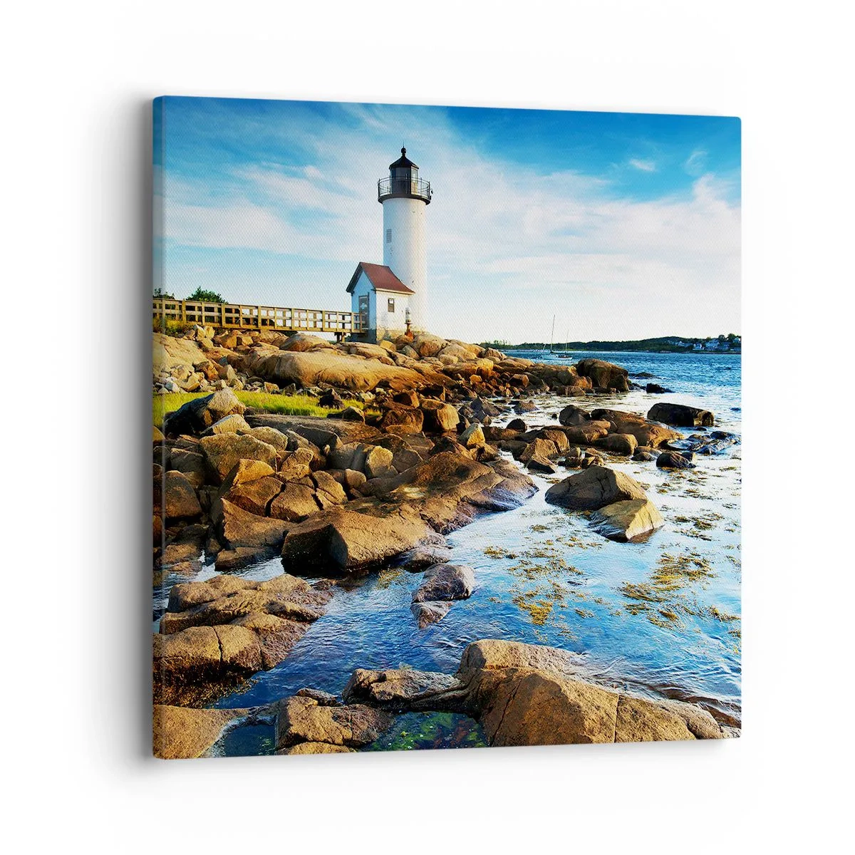 Quadro su tela - Stampe su Tela - Tornate sani e salvi, vi aspetto - 40x40 cm