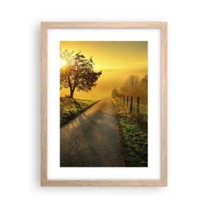 Poster in cornice rovere chiaro - Pomeriggio di miele - 30x40 cm