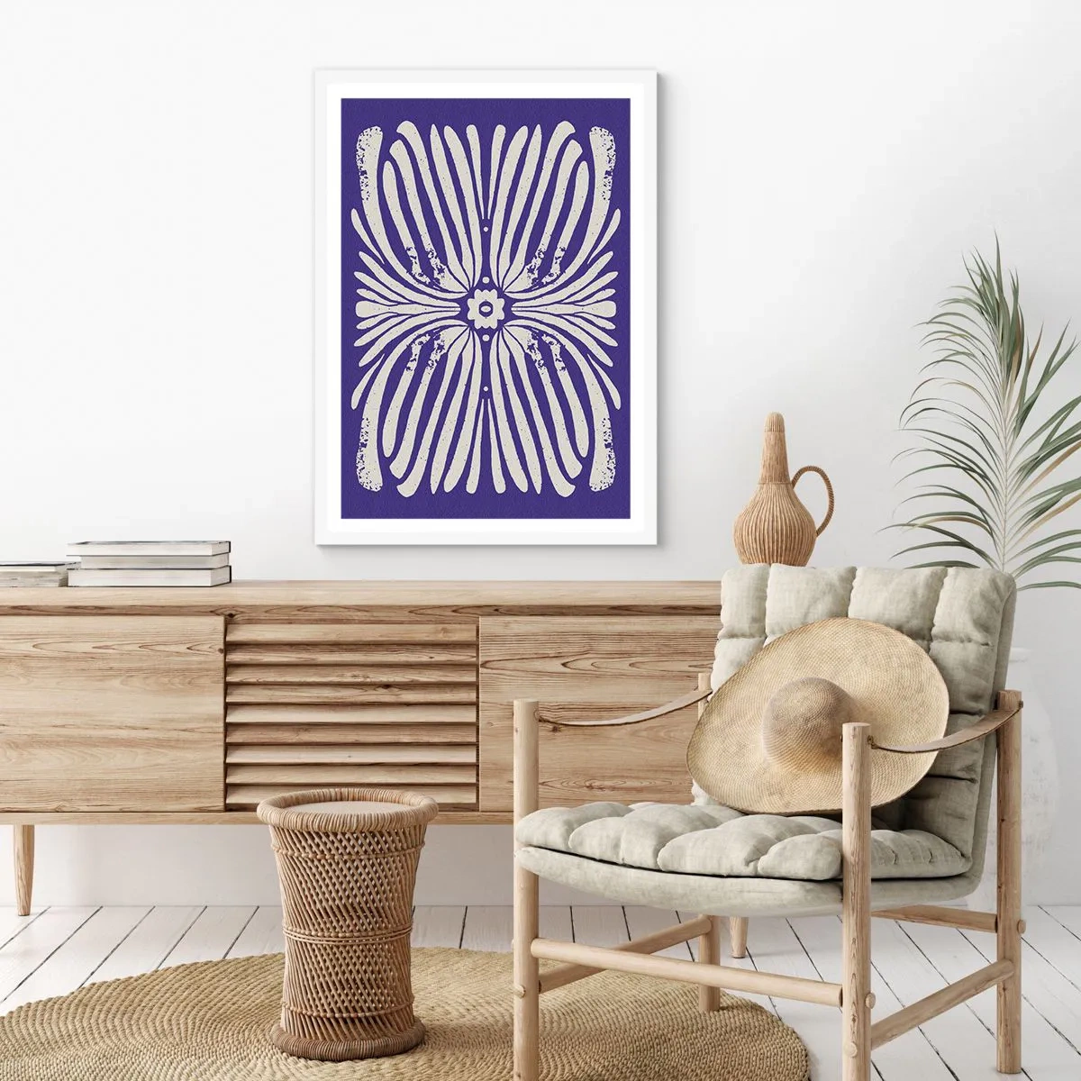 Poster in cornice bianca - Ispirazioni etniche - 70x100 cm