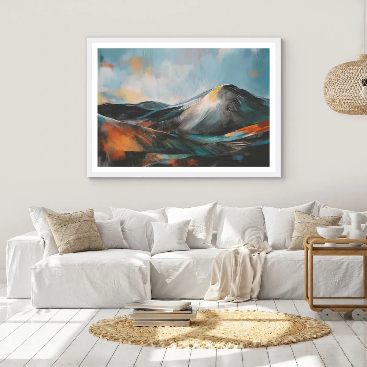 Poster in cornice bianca - Aspri e belli - 50x40 cm