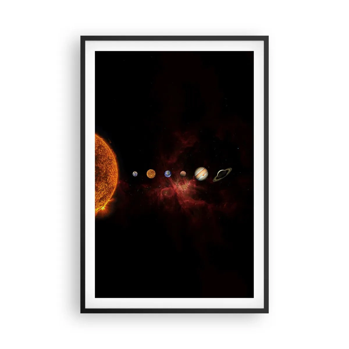 Poster in cornice nera - Il nostro vicinato - 61x91 cm