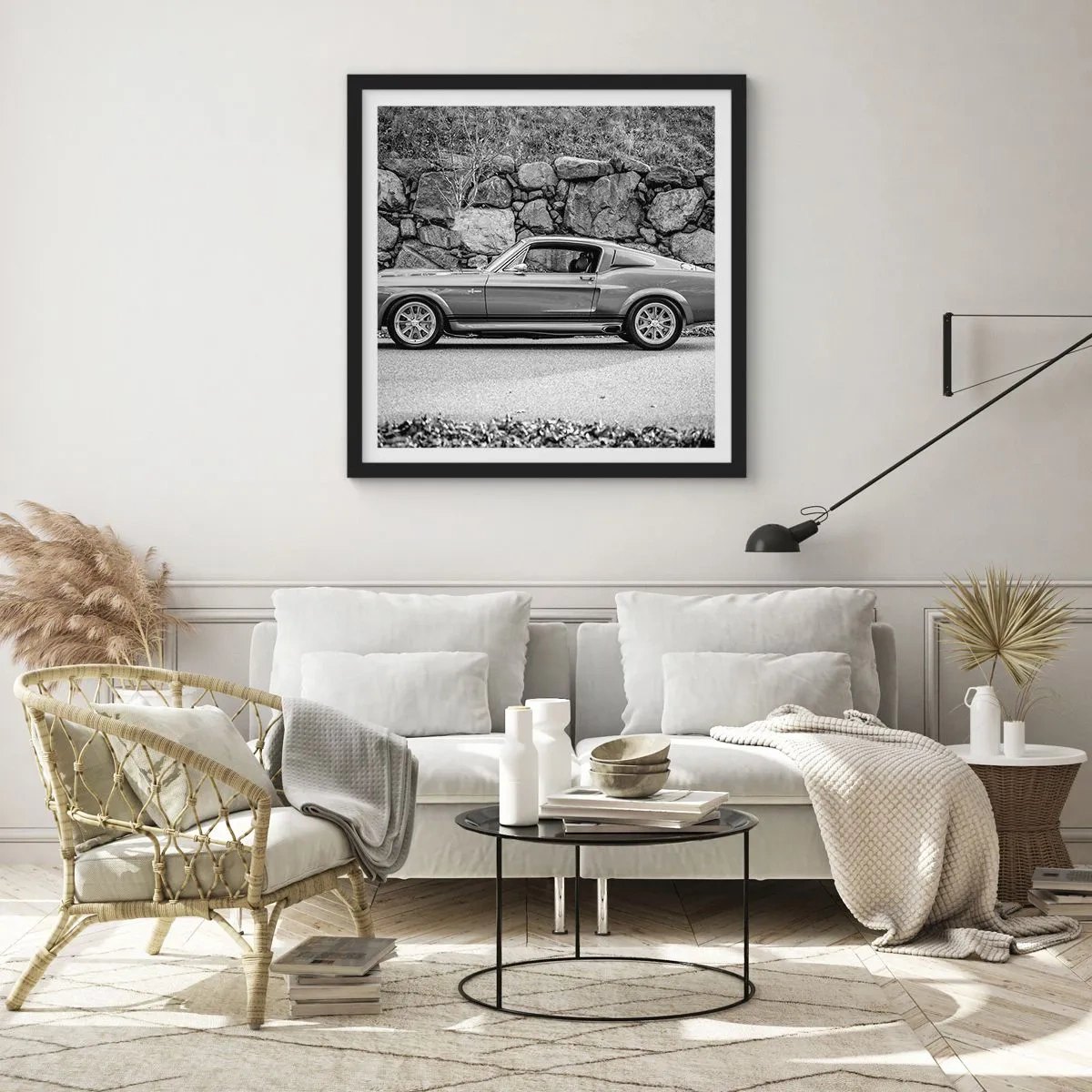 Poster in cornice nera - La leggenda degli anni '60 - 40x40 cm