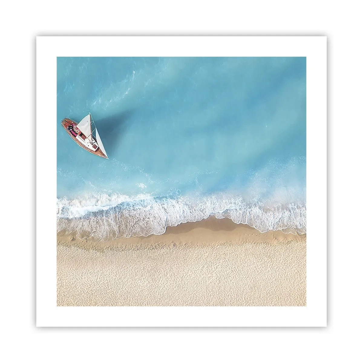 Poster - Al confine del blu e dell'oro - 50x50 cm