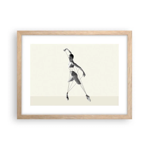Poster in cornice rovere chiaro - Nel teatro del mondo - 40x30 cm