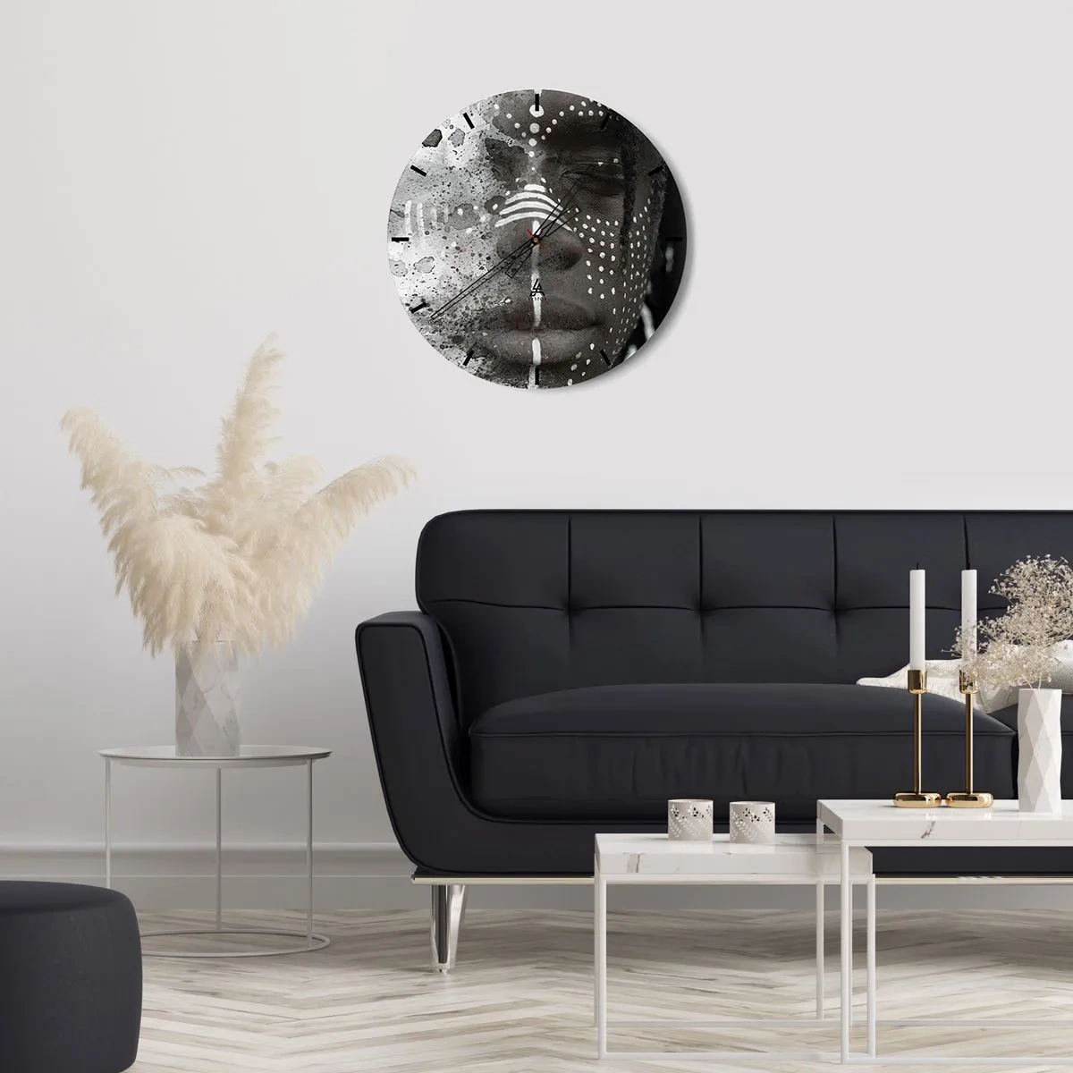 Orologio da parete - Orologio in Vetro - Scopri lo spirito primordiale - 30x30 cm