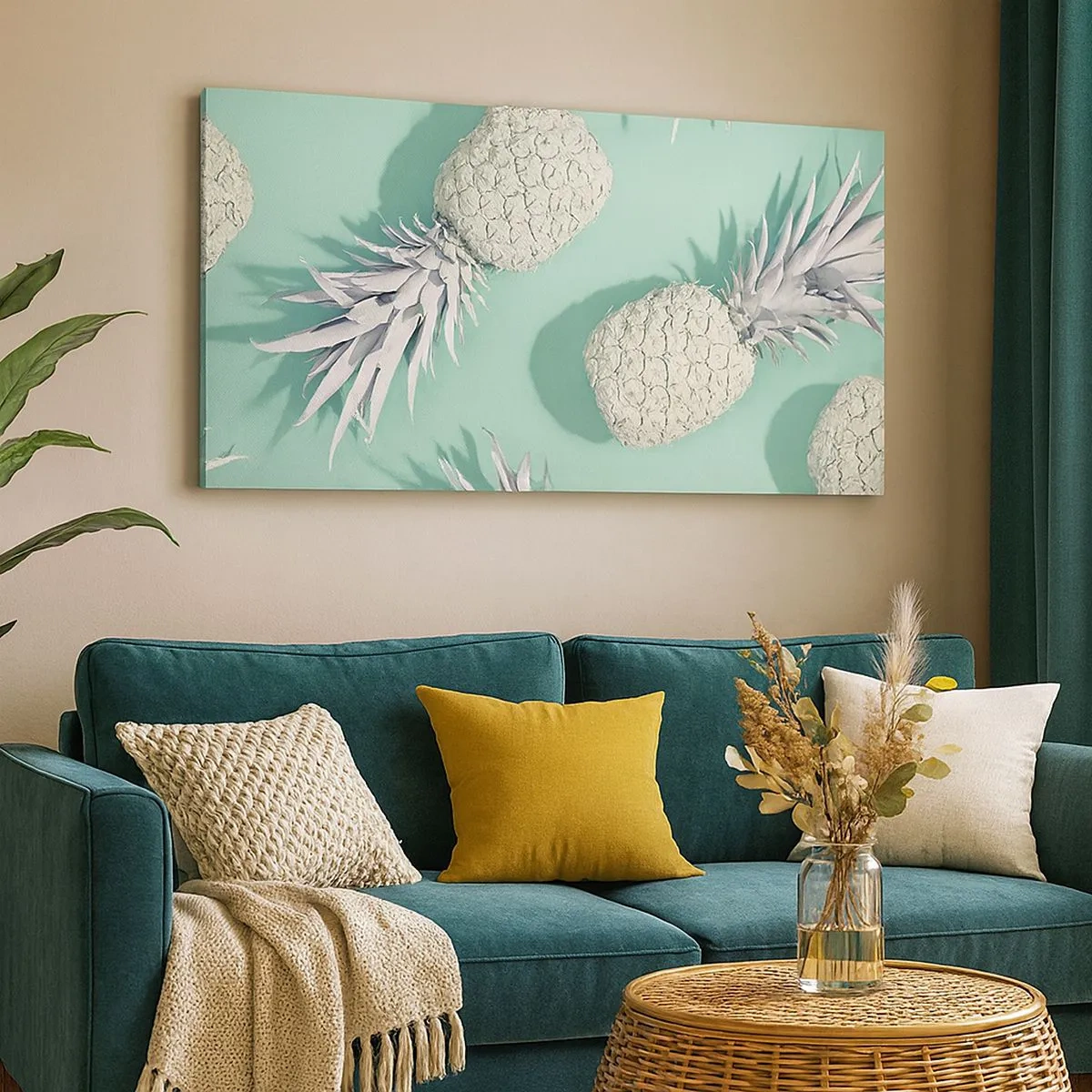 Quadro su tela - Stampe su Tela - Perfettamente adatti alla menta - 100x40 cm