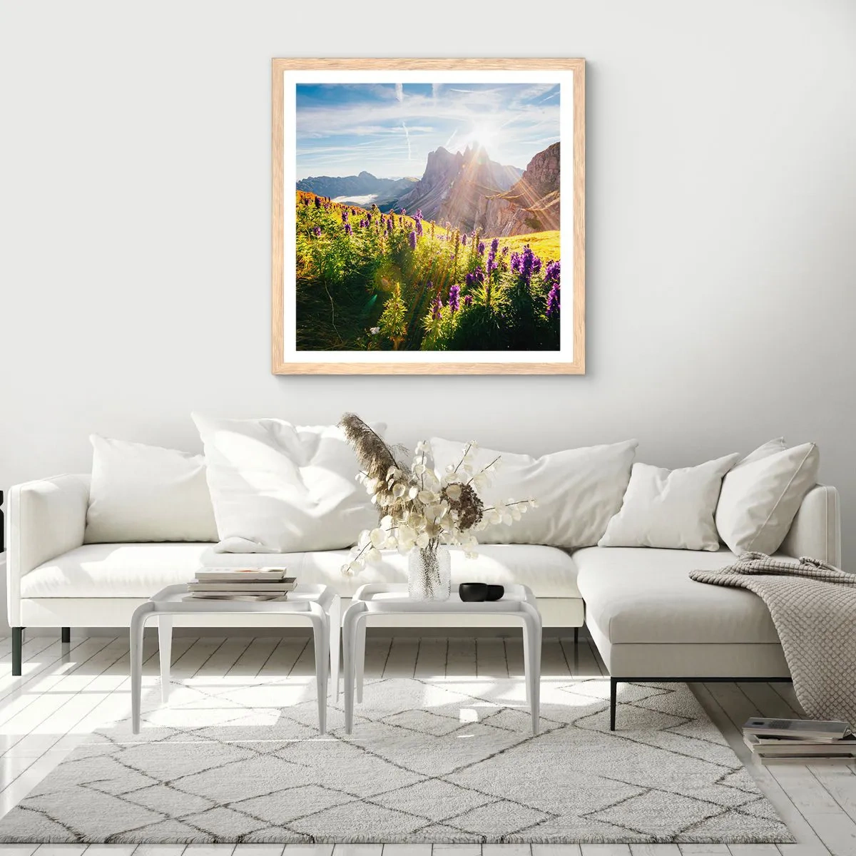 Poster in cornice rovere chiaro - La vita segreta delle erbe - 30x30 cm