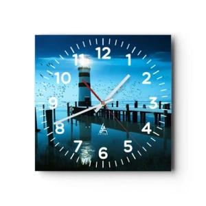 Orologio da parete - Orologio in Vetro - E passa la paura del buio - 40x40 cm