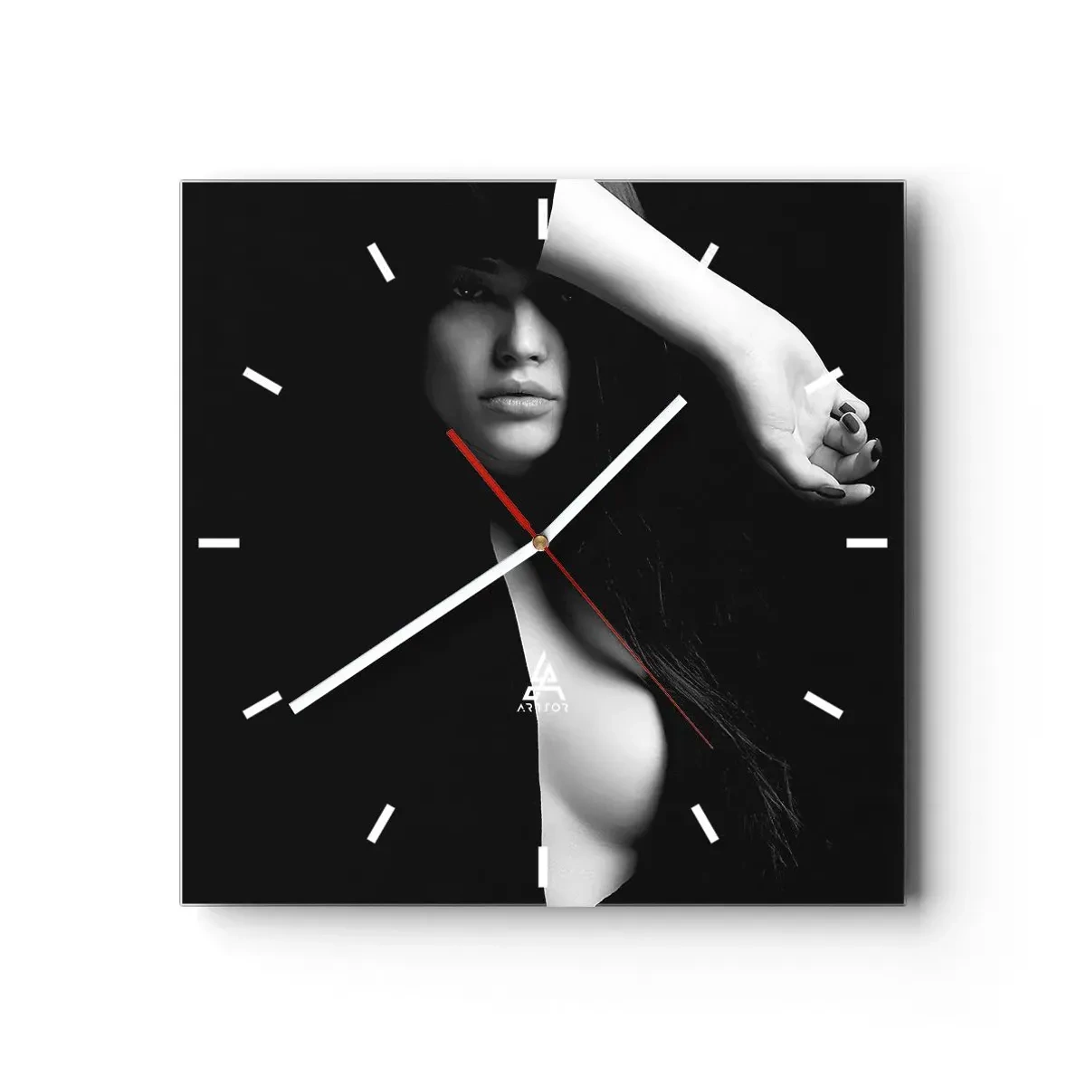 Orologio da parete - Orologio in Vetro - Scuola di seduzione - 40x40 cm