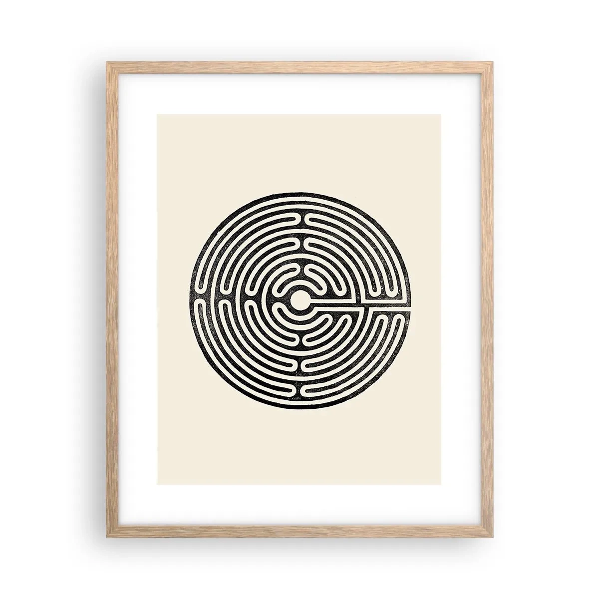 Poster in cornice rovere chiaro - Ordine misterioso - 40x50 cm