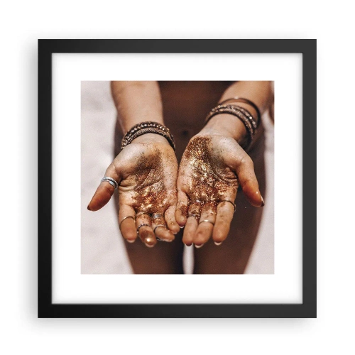 Poster in cornice nera - Un dono per te - 30x30 cm