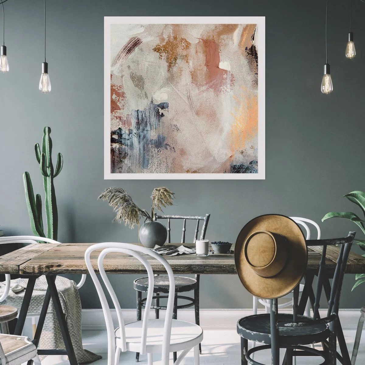 Poster - Astrazione annebbiata - 40x40 cm