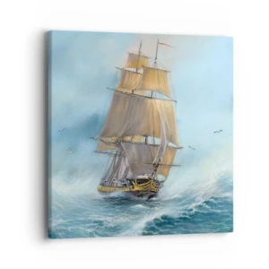 Quadro su tela - Stampe su Tela - Frangendo i flutti - 40x40 cm