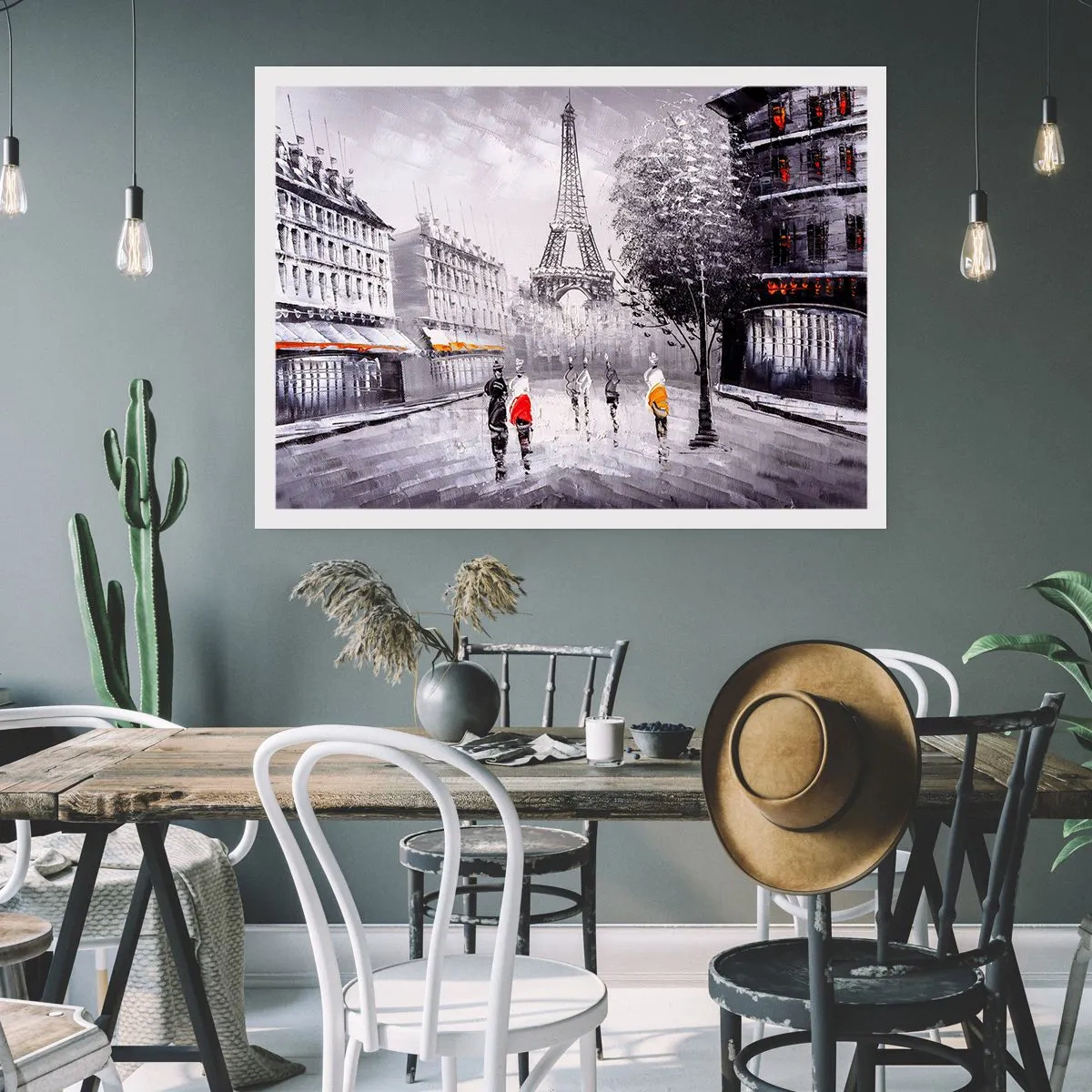 Poster - Passeggiata a Parigi - 91x61 cm