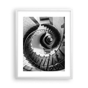 Poster in cornice bianca - Ancora più in alto - 40x50 cm