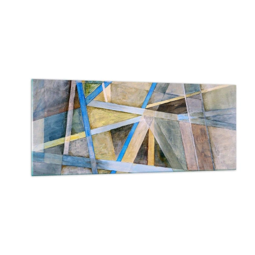 Quadro su vetro - Dritto o obliquo? - 100x40 cm