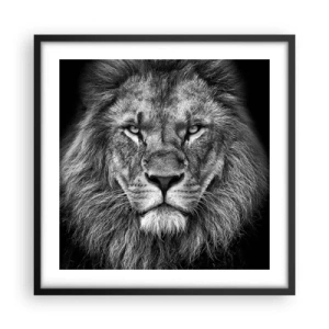 Poster in cornice nera - Nell'abito dell'incoronazione - 50x50 cm