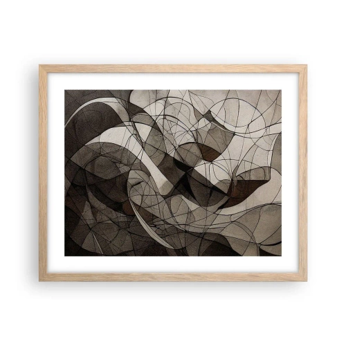 Poster in cornice rovere chiaro - La circolazione dei colori della terra - 50x40 cm