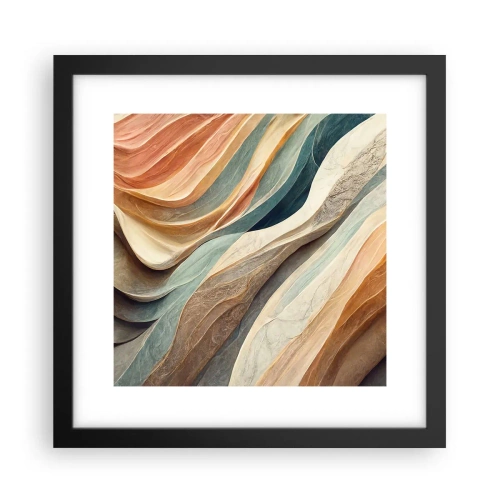 Poster in cornice nera - L'attimo prima del cambiamento - 30x30 cm