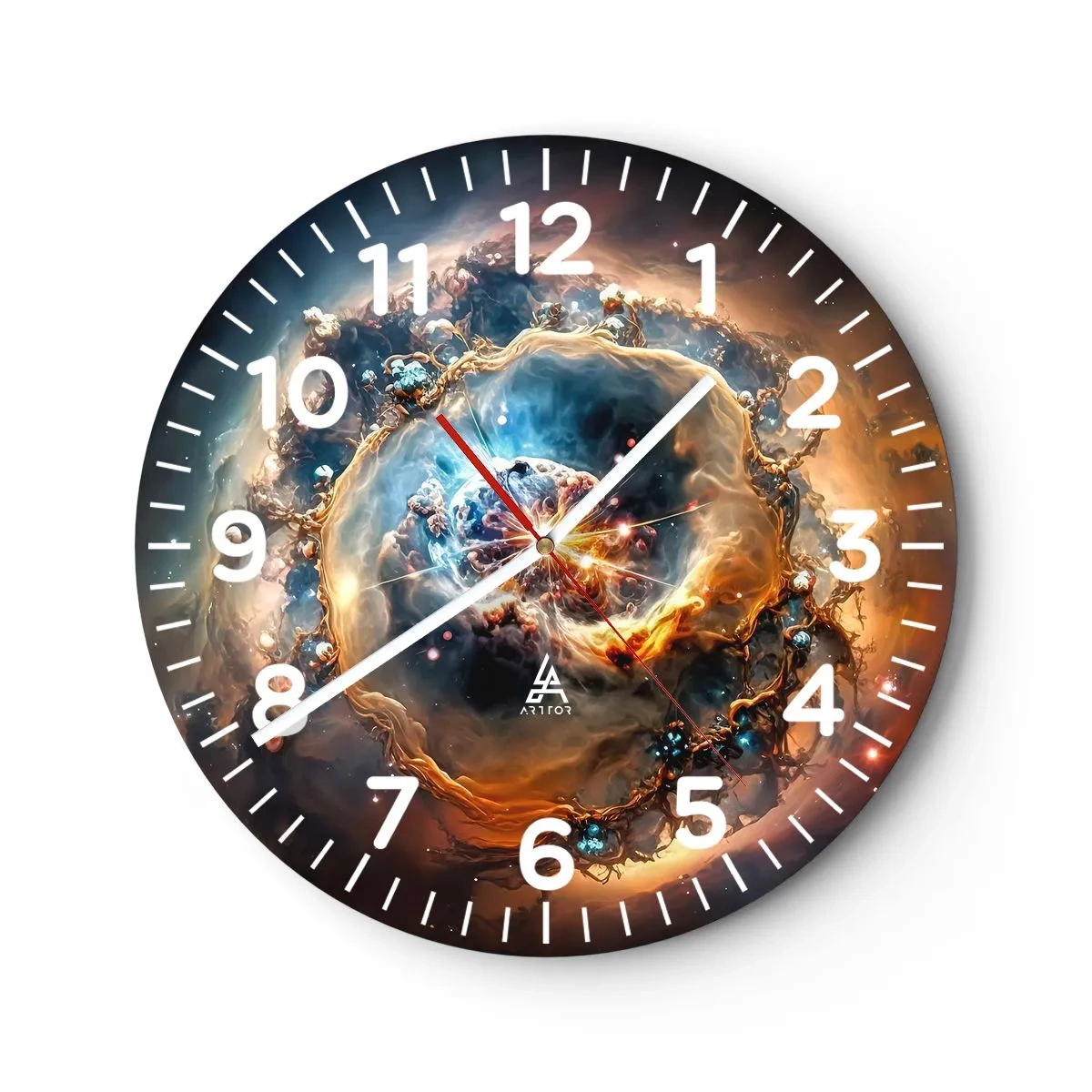 Orologio da parete - Orologio in Vetro - L'inizio - 40x40 cm
