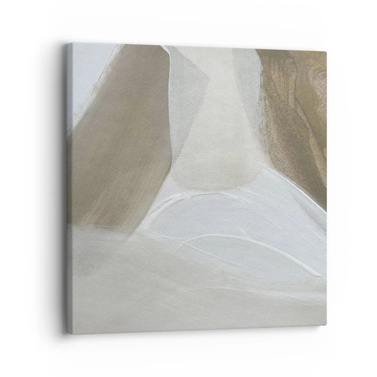 Quadro su tela - Stampe su Tela - Onda di bianco - 30x30 cm
