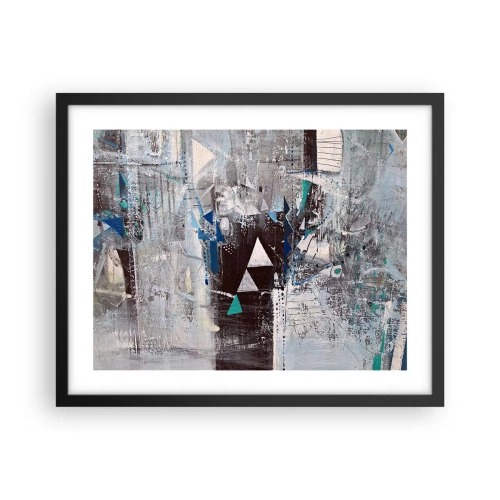 Poster in cornice nera - L'ordine superiore dei triangoli - 50x40 cm