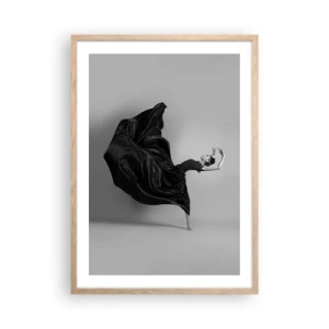 Poster in cornice rovere chiaro - Musica alata - 50x70 cm