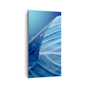 Quadro su tela - Stampe su Tela - Gocce di blu nascoste - 65x120 cm