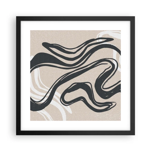 Poster in cornice nera - Espressione moltiplicata - 40x40 cm