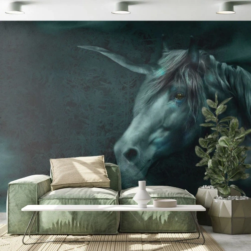 Fotomurali Autoadesivo Deluxe Sticker - Nel bosco incantato - Unicorno, Fantasia, Astrazione - 300x210 cm