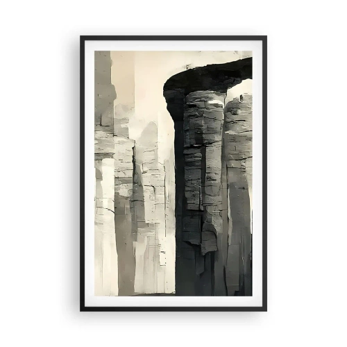 Poster in cornice nera - La maestà dell'antichità - 61x91 cm