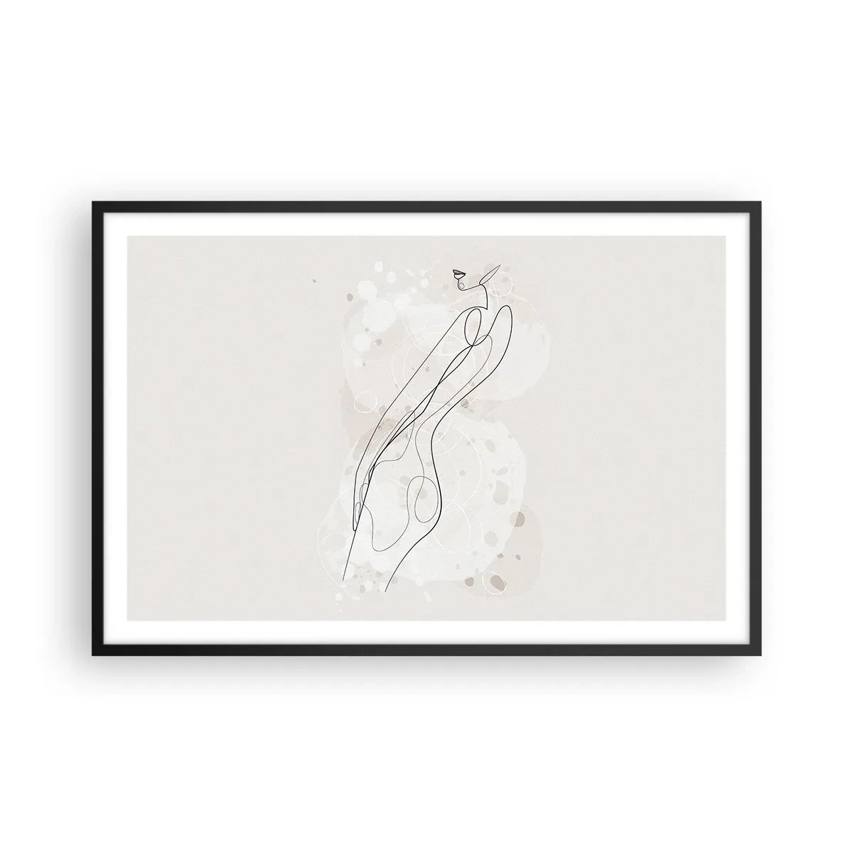 Poster in cornice nera - Errando con lo sguardo - 91x61 cm