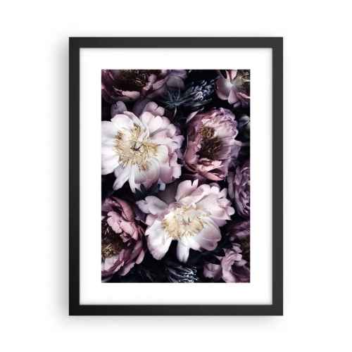 Poster in cornice nera - Bouquet nel vecchio stile - 30x40 cm
