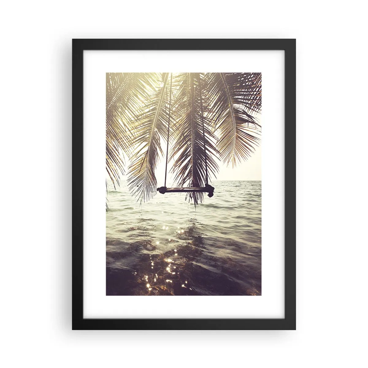 Poster in cornice nera - Si può dondolare tra le nuvole a volontà - 30x40 cm