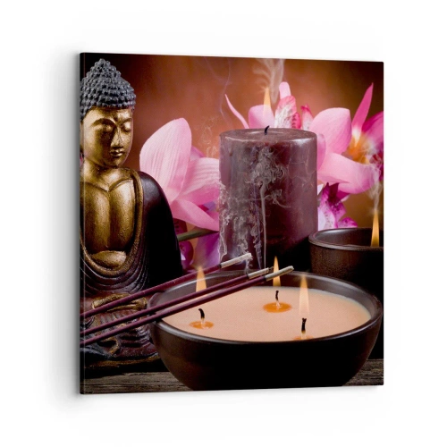 Quadro su tela - Stampe su Tela - Purificare la mente, calmare il corpo - 70x70 cm