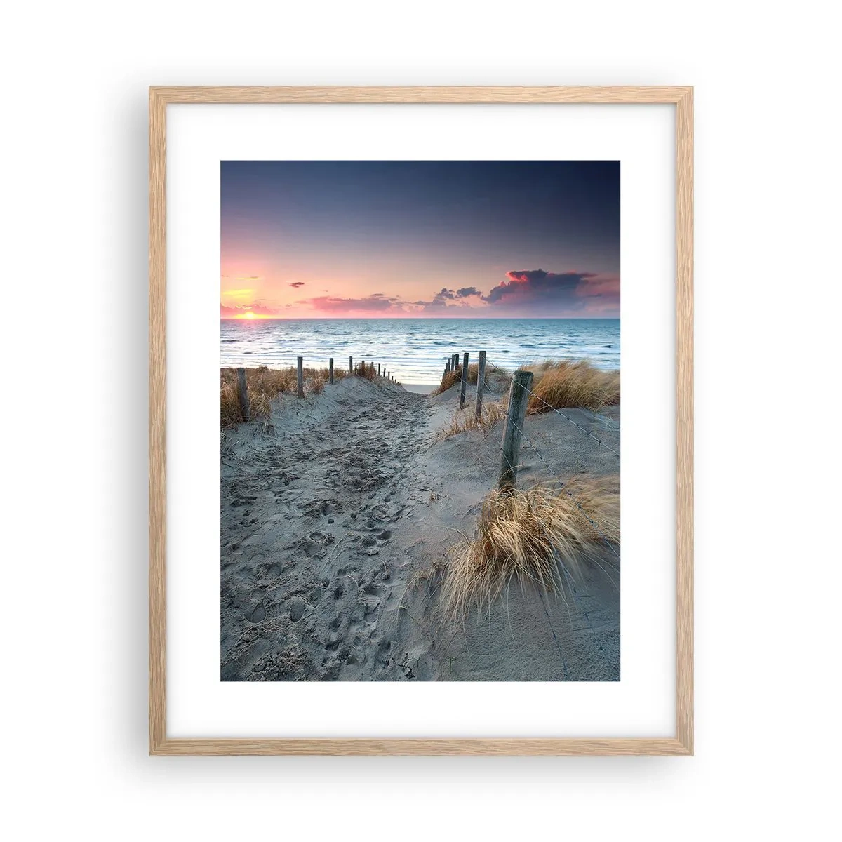 Poster in cornice rovere chiaro - Hai versato un arcobaleno di luce radiosa... - 40x50 cm