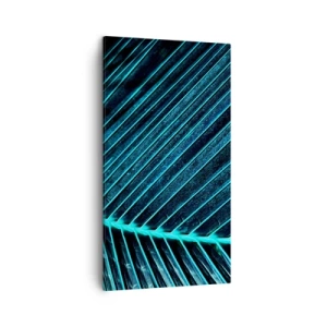 Quadro su tela - Stampe su Tela - La struttura del verde - 45x80 cm