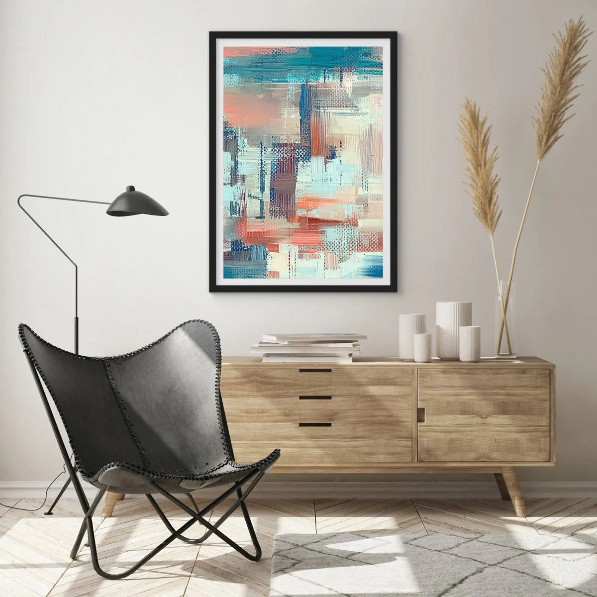 Poster in cornice nera - Arrivando alla luce - 70x100 cm